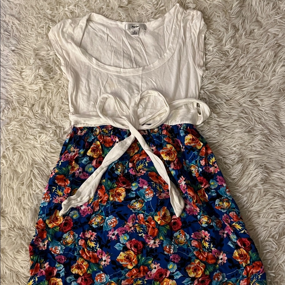 Papaya White Dress